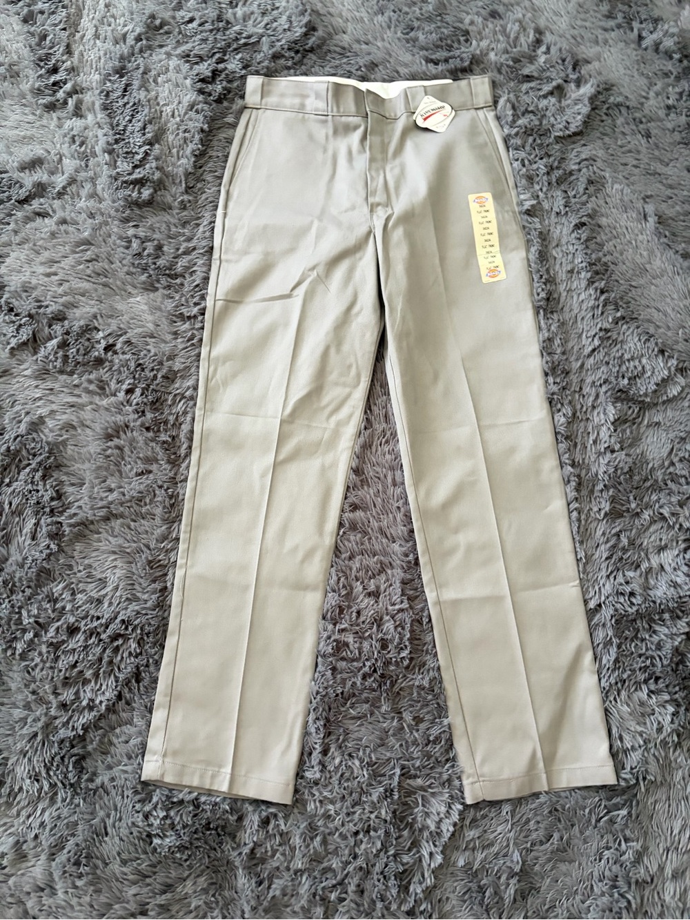 Dickies Men's Straight Fit Khaki Work Pants - Light Khaki